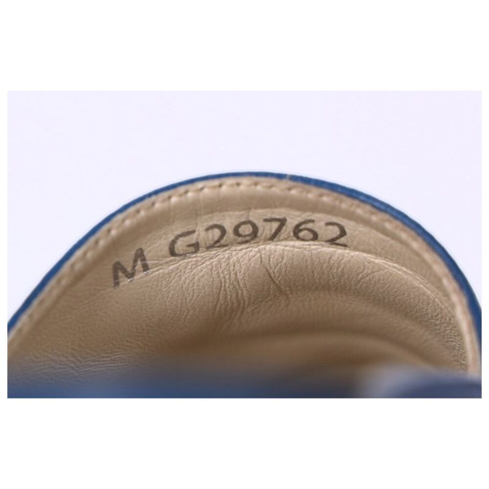 Chanel CC Espadrille Flats in Blue Lambskin Leather - Picture 6 of 12